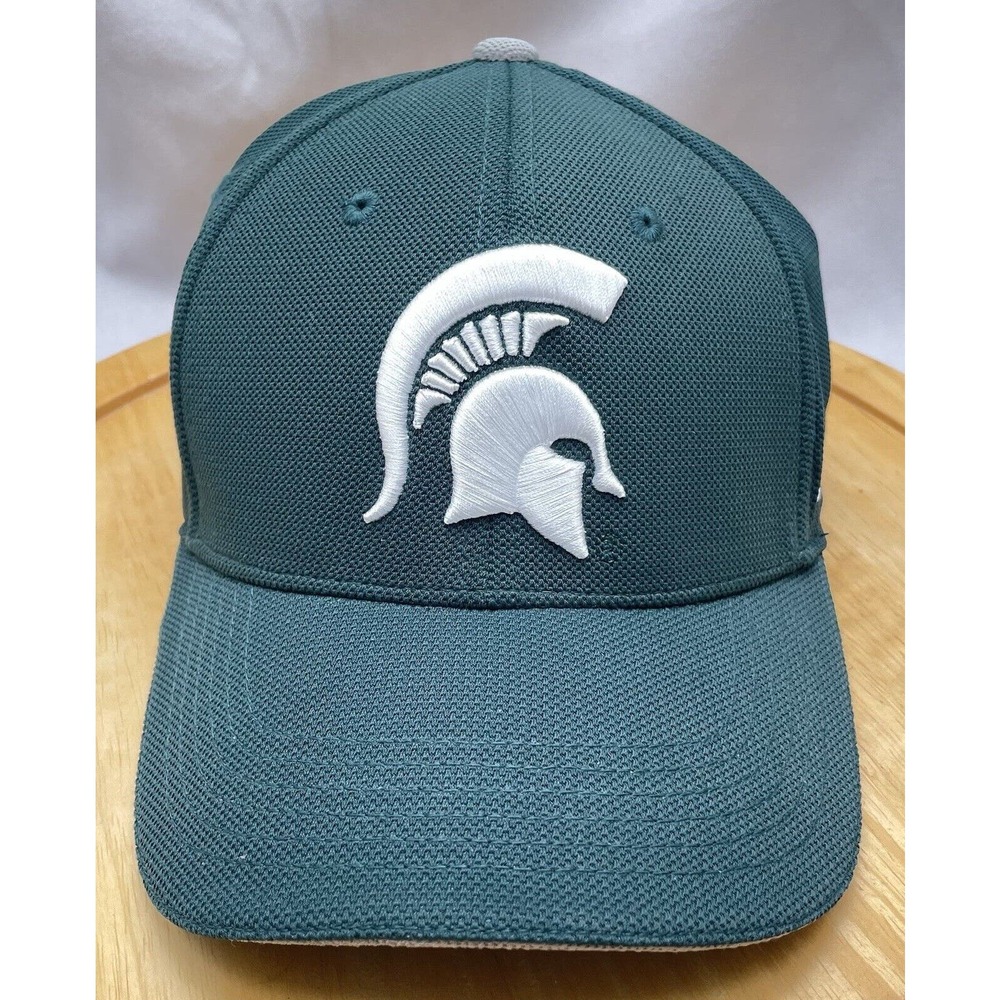 Michigan State Spartans Men Hat Captivating Puff Embroidery Logo Adjustable Cap